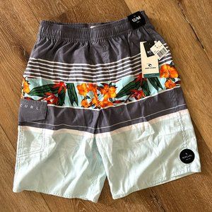 NWT Rip Curl Boys Board Shorts Swim Trunks Sz 10 And 12